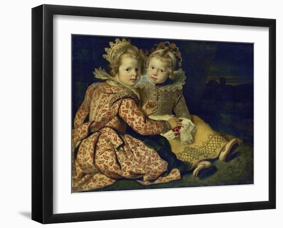 Magdalena and Jan-Baptist de Vos, the painter's children. About 1622-Cornelis de Vos-Framed Giclee Print