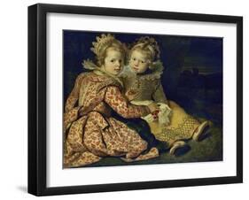 Magdalena and Jan-Baptist de Vos, the painter's children. About 1622-Cornelis de Vos-Framed Giclee Print