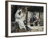 Magdalene at the Feet of Jesus-James Tissot-Framed Giclee Print