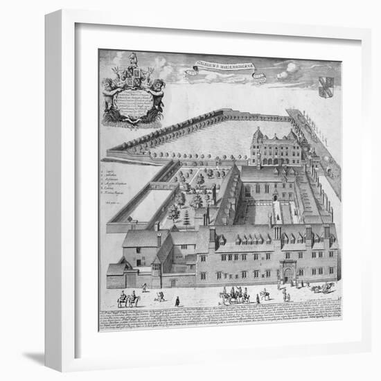 Magdalene College, Cambridge-David Loggan-Framed Giclee Print