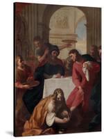 Magdalene in the House of Simon the Pharisee-Giuseppe Tortelli-Stretched Canvas