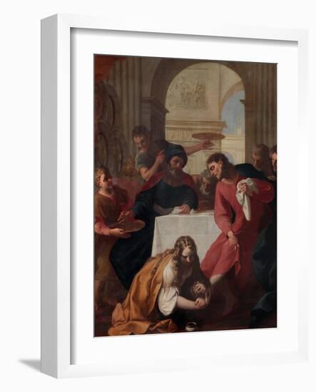 Magdalene in the House of Simon the Pharisee-Giuseppe Tortelli-Framed Giclee Print