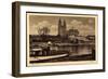 Magdeburg, Blick Auf Den Dom Mit Liegendem Dampfer-null-Framed Giclee Print