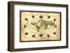 Magellan's Route, 16th Century Map-Library of Congress-Framed Photographic Print