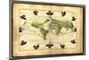 Magellan's Route, 16th Century Map-Library of Congress-Mounted Photographic Print