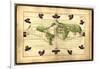 Magellan's Route, 16th Century Map-Library of Congress-Framed Photographic Print