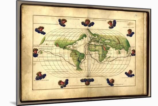 Magellan's Route, 16th Century-Science Source-Mounted Giclee Print