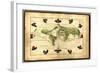 Magellan's Route, 16th Century-Science Source-Framed Giclee Print