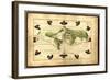 Magellan's Route, 16th Century-Science Source-Framed Giclee Print