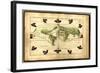 Magellan's Route, 16th Century-Science Source-Framed Giclee Print