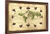 Magellan's Route, 16th Century-Science Source-Framed Giclee Print
