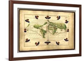 Magellan's Route, 16th Century-Science Source-Framed Giclee Print