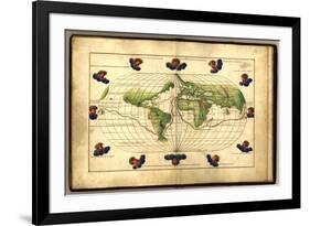 Magellan's Route, 16th Century-Science Source-Framed Giclee Print