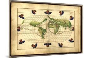 Magellan's Route, 16th Century-Science Source-Mounted Giclee Print