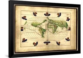 Magellan's Route, 16th Century-Science Source-Framed Giclee Print