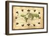 Magellan's Route, 16th Century-Science Source-Framed Premium Giclee Print