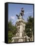 Magellan Statue in Main Square, Punta Arenas, Patagonia, Chile, South America-Sergio Pitamitz-Framed Stretched Canvas