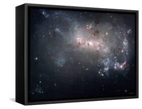 Magellanic Dwarf Irregular Galaxy NGC 4449 in the Constellation Canes Venatici-Stocktrek Images-Framed Stretched Canvas