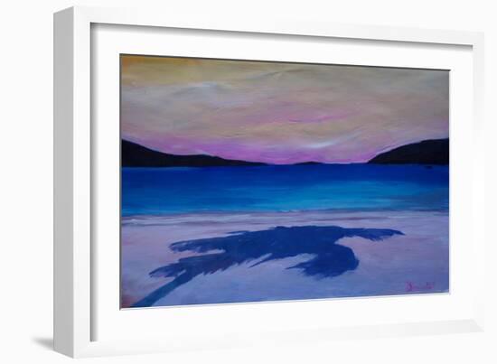 Magen s Bay Caribbean Palm Shadow at Sunset-Markus Bleichner-Framed Premium Giclee Print