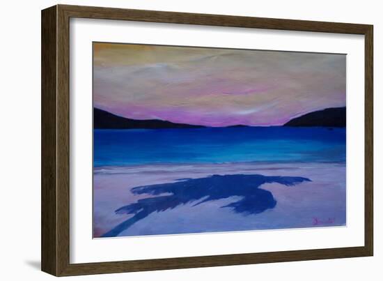 Magen s Bay Caribbean Palm Shadow at Sunset-Markus Bleichner-Framed Art Print