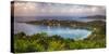 Magens Bay After Sunset Panorama, St Thomas USVI-George Oze-Stretched Canvas