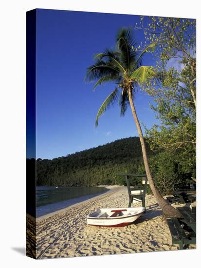 Magens Bay Beach at Sunset, St. Thomas, Us Virgin Islands, Caribbean-Walter Bibikow-Stretched Canvas