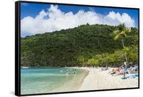 Magens Bay beach, St. Thomas, US Virgin islands, West Indies, Caribbean, Central America-Michael Runkel-Framed Stretched Canvas