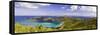 Magens Bay Panorama, St Thomas, US Virgin Islands-George Oze-Framed Stretched Canvas
