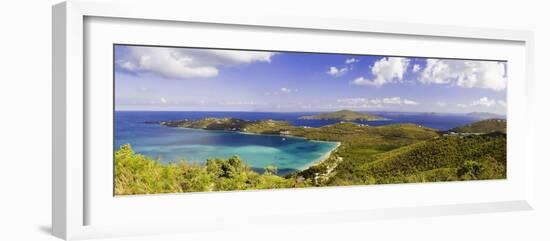 Magens Bay Panorama, St Thomas, US Virgin Islands-George Oze-Framed Photographic Print