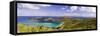 Magens Bay Panorama, St Thomas, US Virgin Islands-George Oze-Framed Stretched Canvas