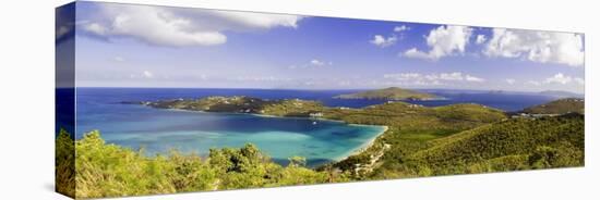 Magens Bay Panorama, St Thomas, US Virgin Islands-George Oze-Stretched Canvas
