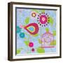 Magenta Bird-Sandra Smith-Framed Art Print