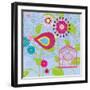 Magenta Bird-Sandra Smith-Framed Art Print