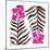 Magenta Black Orchid Bloom Pattern-Cat Coquillette-Mounted Giclee Print