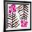 Magenta Black Orchid Bloom Pattern-Cat Coquillette-Framed Giclee Print