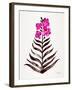 Magenta Black Orchid Bloom-Cat Coquillette-Framed Giclee Print