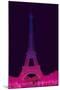 Magenta Eiffel Tower-Cora Niele-Mounted Giclee Print