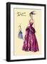 Magenta Evening Gown-null-Framed Art Print