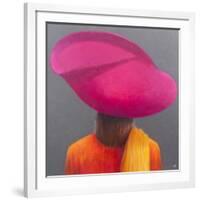 Magenta Hat, Saffron Jacket, 2014-Lincoln Seligman-Framed Giclee Print