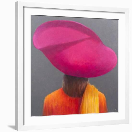 Magenta Hat, Saffron Jacket, 2014-Lincoln Seligman-Framed Giclee Print