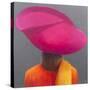 Magenta Hat, Saffron Jacket, 2014-Lincoln Seligman-Stretched Canvas