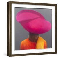 Magenta Hat, Saffron Jacket, 2014-Lincoln Seligman-Framed Giclee Print