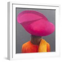 Magenta Hat, Saffron Jacket, 2014-Lincoln Seligman-Framed Giclee Print