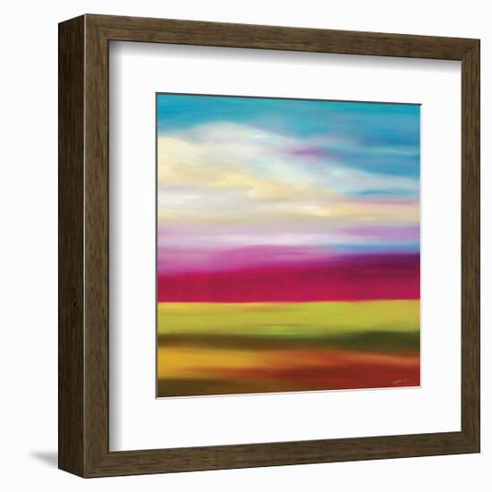 Magenta Horizon-Mary Johnston-Framed Giclee Print