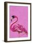 Magenta Metallic Flamingo-Sarah Manovski-Framed Giclee Print