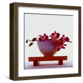 Magenta Orchids-null-Framed Art Print