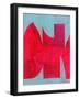 Magenta Ribbon I-null-Framed Art Print