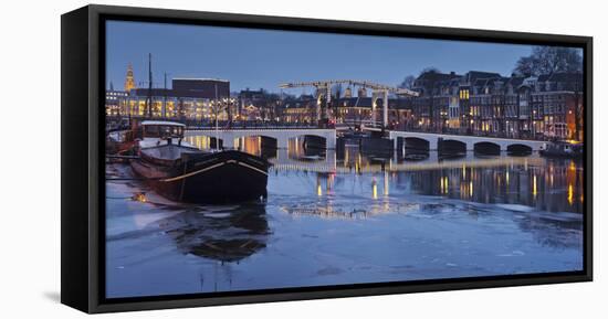 Magere Brug, Amstel, Amsterdam, Netherlands-Rainer Mirau-Framed Stretched Canvas