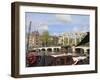 Magere Brug, Amstel River, Amsterdam, Netherlands, Europe-Amanda Hall-Framed Photographic Print