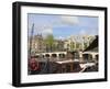 Magere Brug, Amstel River, Amsterdam, Netherlands, Europe-Amanda Hall-Framed Photographic Print